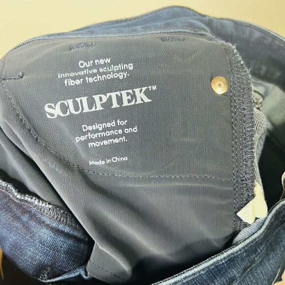 Athleta Sculptek Skinny Jeans Dark Wash - Picture 8 of 11